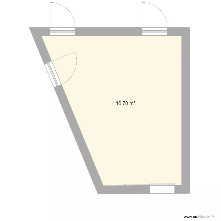 Hall d'entr&eacute;e. Plan de 