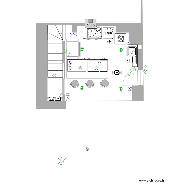 cuisine rc. Plan de 0 pièce et 0 m2