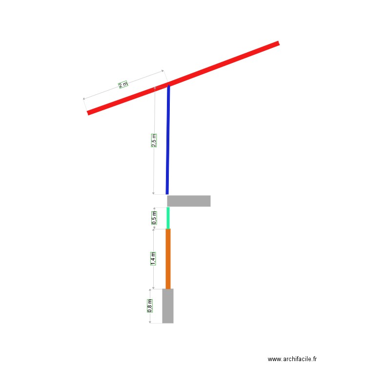 vue face batiment. Plan de 0 pièce et 0 m2