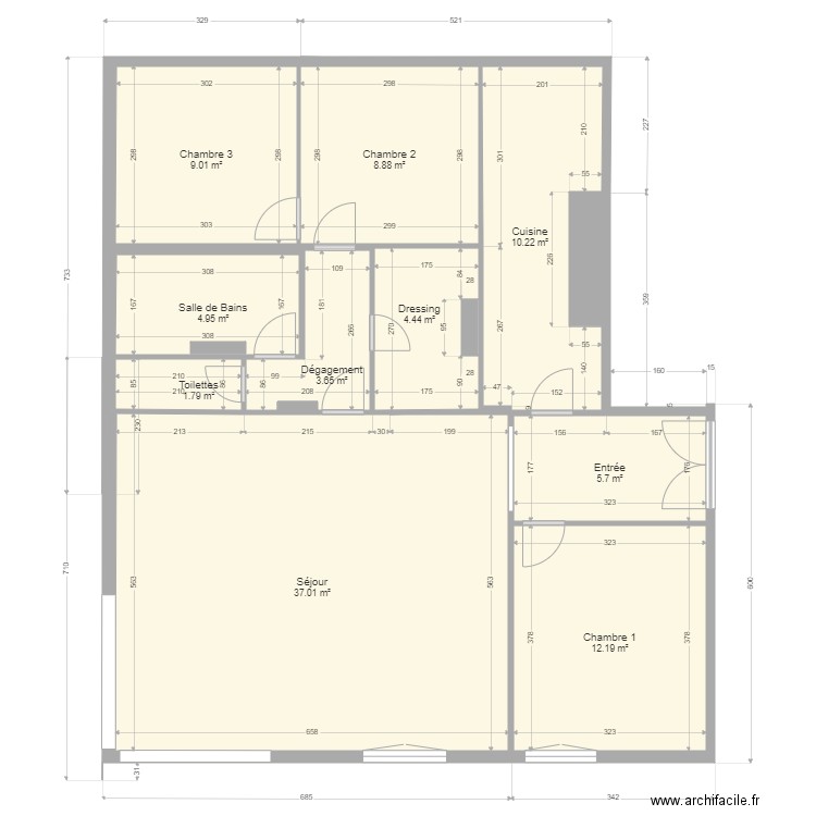 APPT PAN V8. Plan de 0 pièce et 0 m2