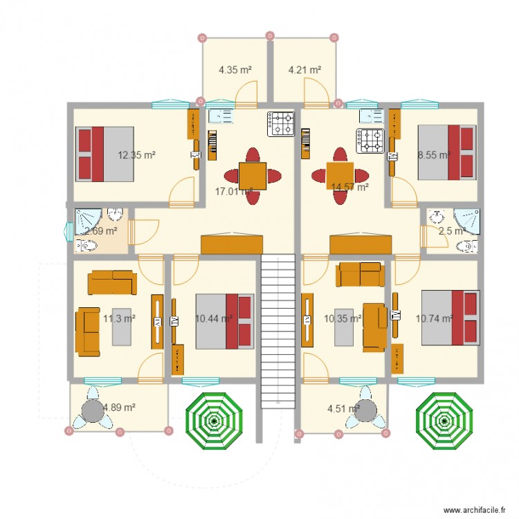 draft1 rdc carama surface. Plan de 0 pièce et 0 m2