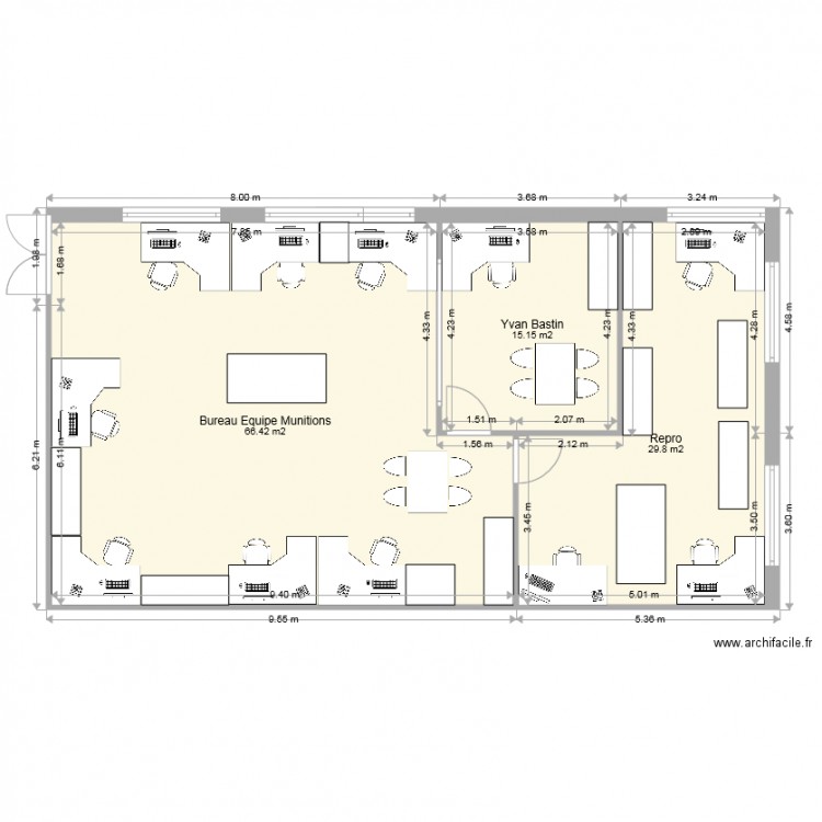Bureau Reprographie V2. Plan de 0 pièce et 0 m2