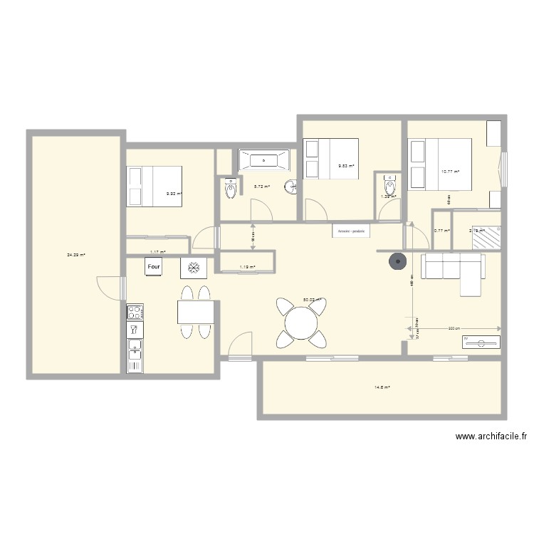 sp3c sabryna 0610b. Plan de 0 pièce et 0 m2