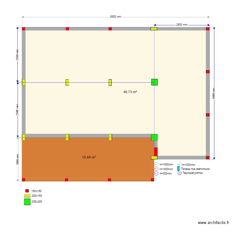 45 5 lili svai. Plan de 0 pièce et 0 m2