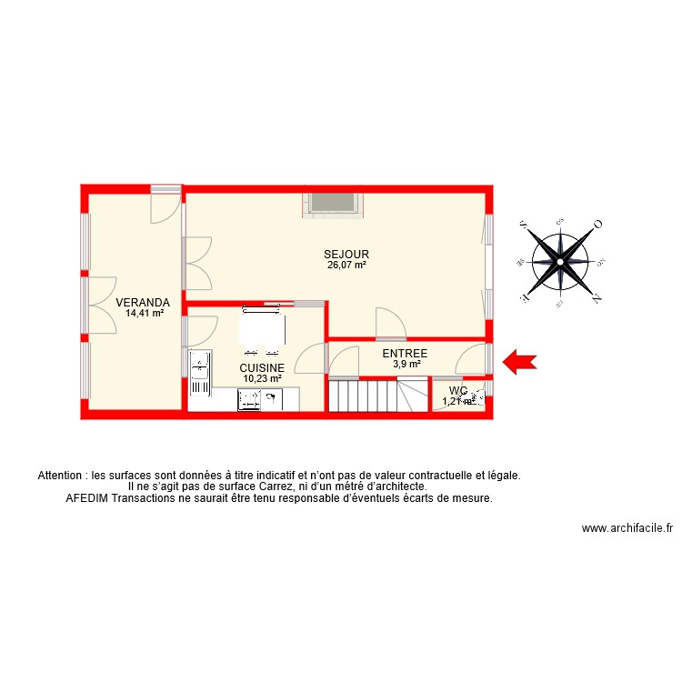 BI 6638 RDC . Plan de 0 pièce et 0 m2