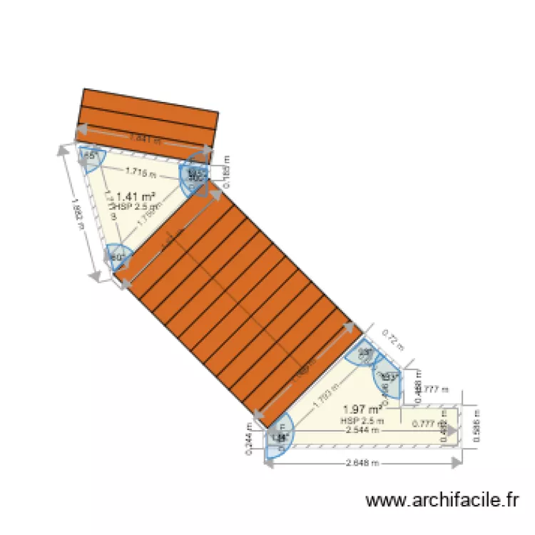 escalier ext Fabron 384. Plan de 
