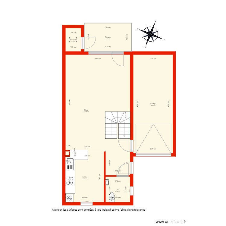 BI 4369 rdc côté. Plan de 0 pièce et 0 m2