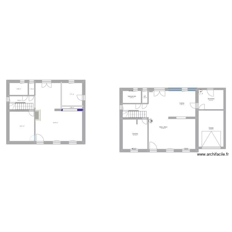 Maison maman. Plan de 