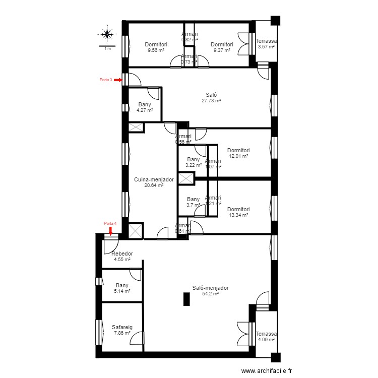 CR RIBASOL SKI PARK BLOC 3 1 3 ARINSAL. Plan de 0 pièce et 0 m2