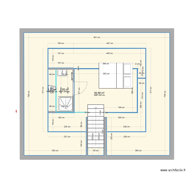 Plan Maison Grenier V2. Plan de 0 pièce et 0 m2