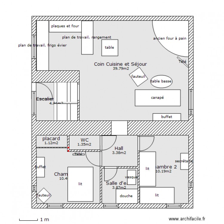 grenier v6. Plan de 0 pièce et 0 m2