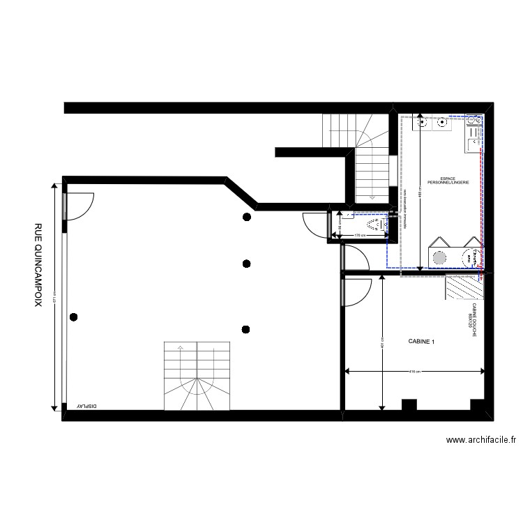 etage projet plomberie. Plan de 0 pièce et 0 m2