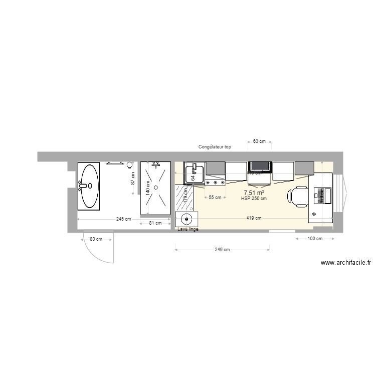buandrie + SDB projet 2. Plan de 0 pièce et 0 m2