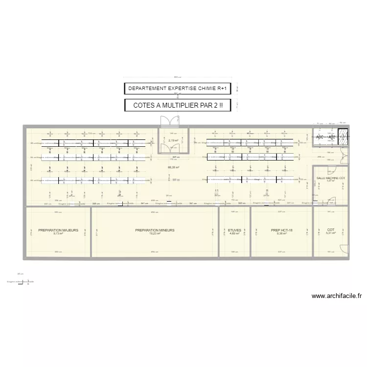 ETAGE EC. Plan de 