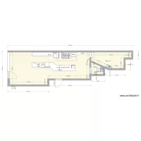 Plan de salle cuisson c&ocirc;t&eacute; mur
