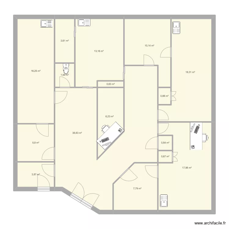 Local Taninges. Plan de 