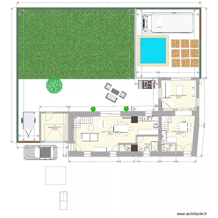 TOULENNE essai 2. Plan de 