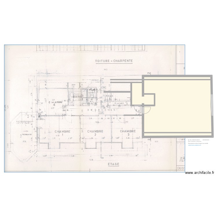 GISTELINCK Plan situation existante 29/09/23. Plan de 0 pièce et 0 m2