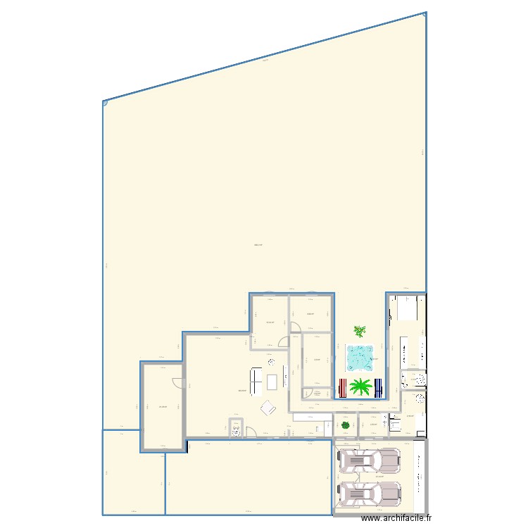 Maison_2. Plan de 14 pièces et 920 m2