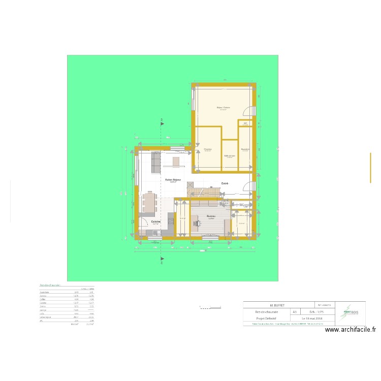 projet 2 St Bernard  V1. Plan de 0 pièce et 0 m2