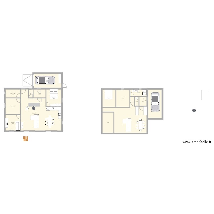 maison. Plan de 0 pièce et 0 m2