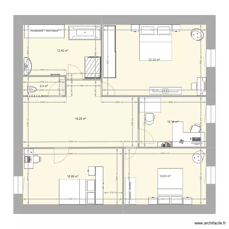 Plan Magalie 2. Plan de 