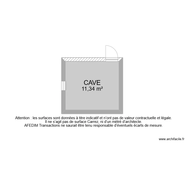 BI 12173 CAVE. Plan de 