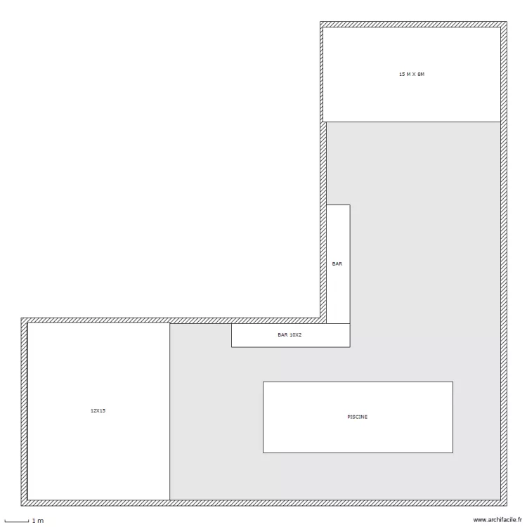 RESTO PARTY-LOUNDGE ECHELLE 1/2. Plan de 