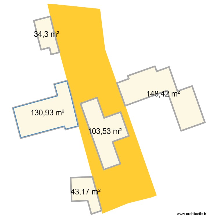 d2PENDANCE. Plan de 5 pièces et 460 m2