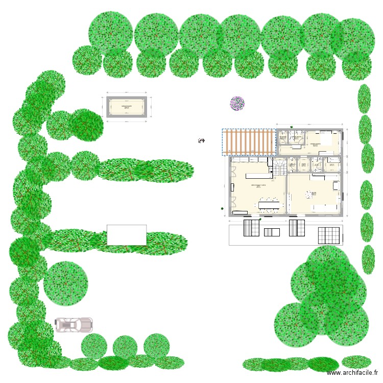 plan RDC GROIX avec cuisine côté sud 28 11 2021. Plan de 10 pièces et 145 m2
