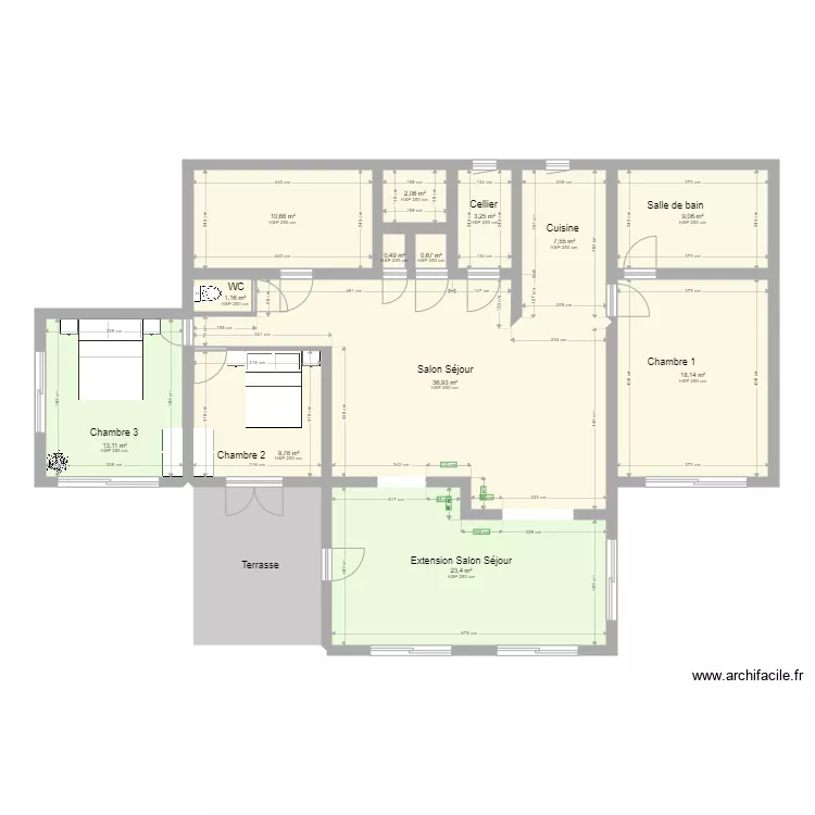 CHAVES PROJET 2 PLAN 2 EXTENSIONS IND02. Plan de 