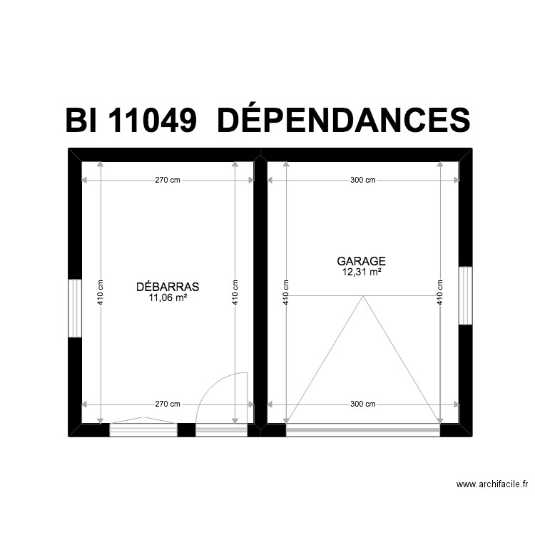 BI 11049. Plan de 24 pièces et 219 m2