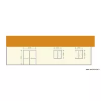 plan de fa&ccedil;ade Nord Hourtin