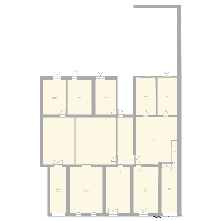 Plan du RDC envisagé. Plan de 0 pièce et 0 m2