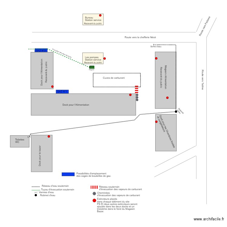 Propositions d'emplacements des gaz 2022. Plan de 0 pièce et 0 m2