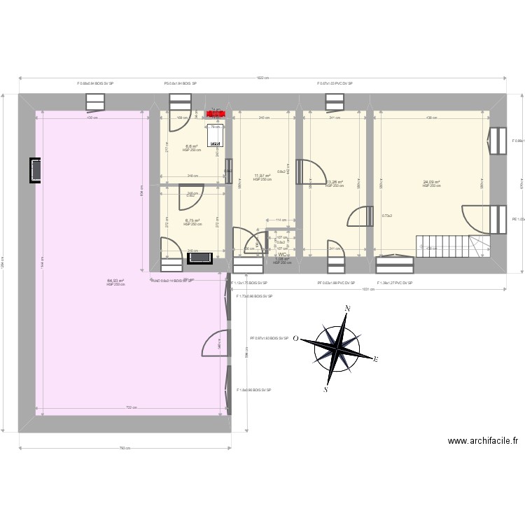 RIT-AE-ZHU. Plan de 27 pièces et 313 m2