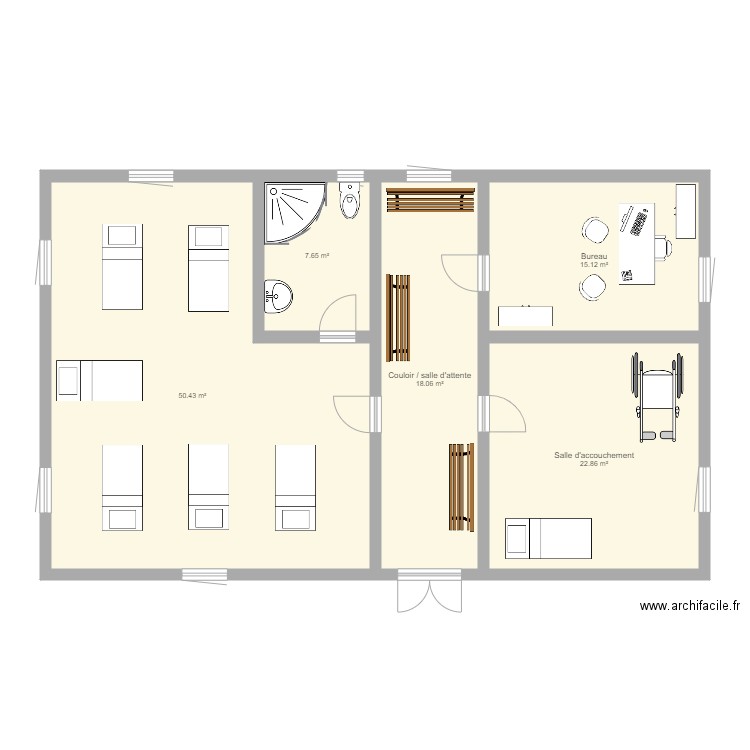 Centre de santé . Plan de 0 pièce et 0 m2