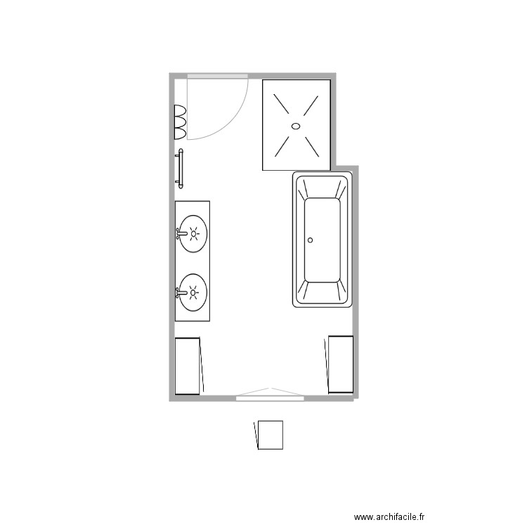 SDB V3. Plan de 0 pièce et 0 m2