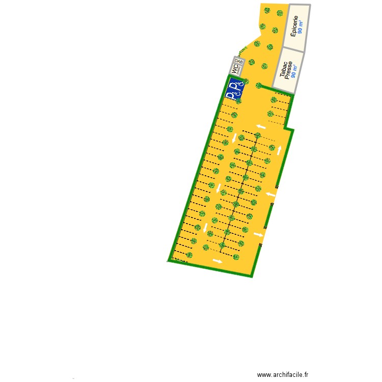 jardin 15. Plan de 4 pièces et 197 m2