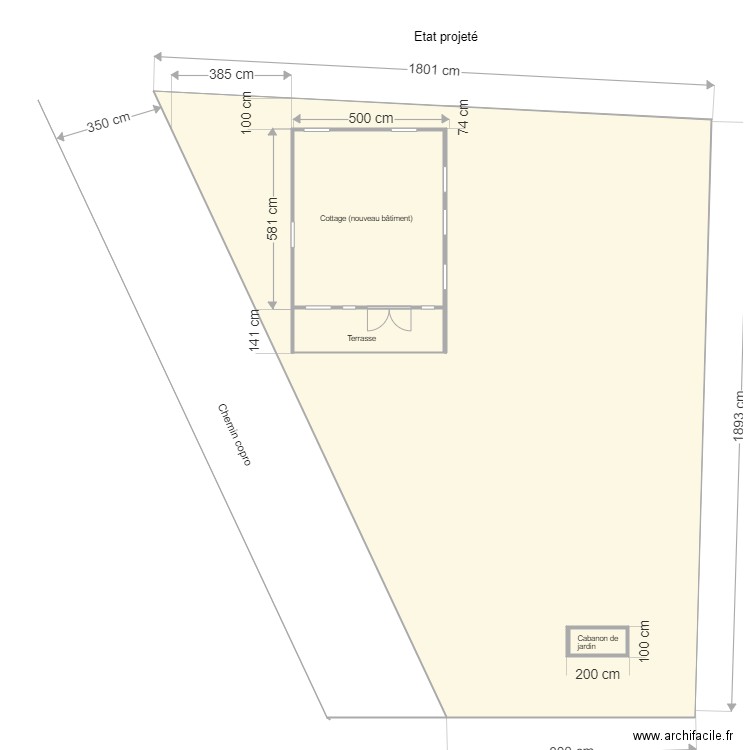 Plaine Patrick projet. Plan de 0 pièce et 0 m2