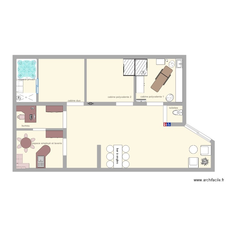 centre de bien être. Plan de 0 pièce et 0 m2