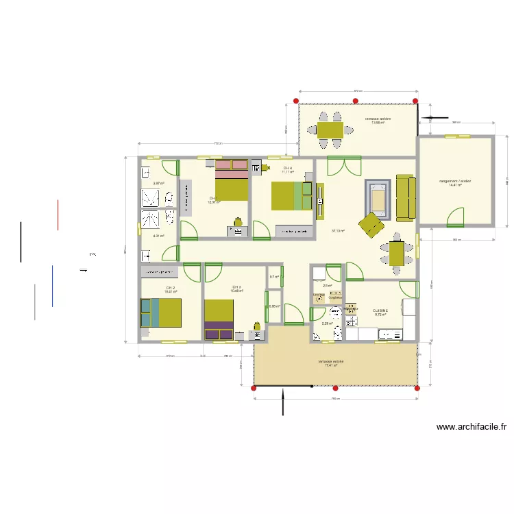 maison cameroun plomberie. Plan de 