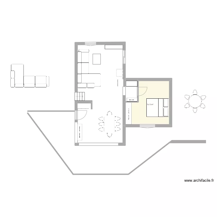 SALLE DE BAIN. Plan de 