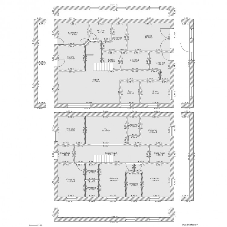 Sur la rive 2 - planchers. Plan de 0 pièce et 0 m2