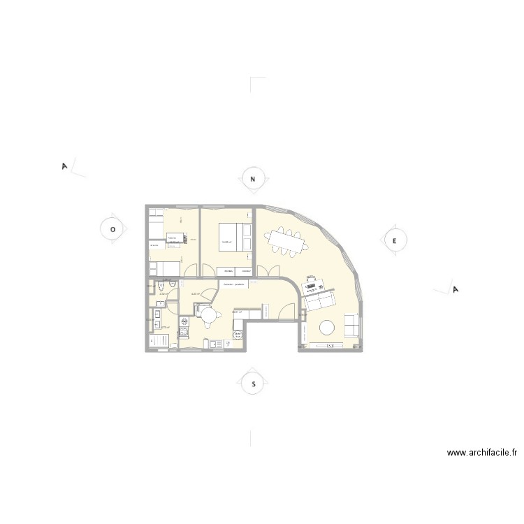 aurelien  chambre 3. Plan de 0 pièce et 0 m2