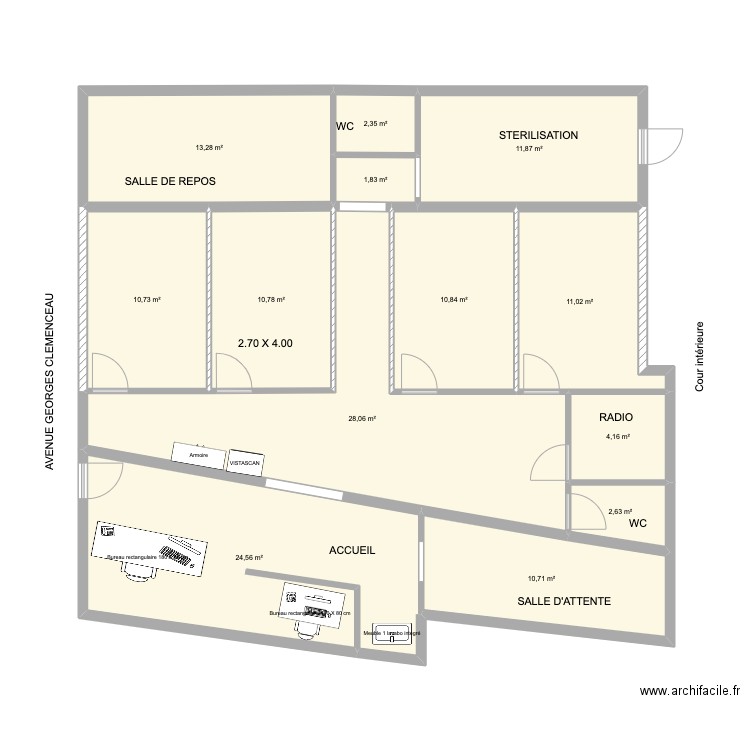 NPMAIRIE V3 JEN. Plan de 13 pièces et 143 m2