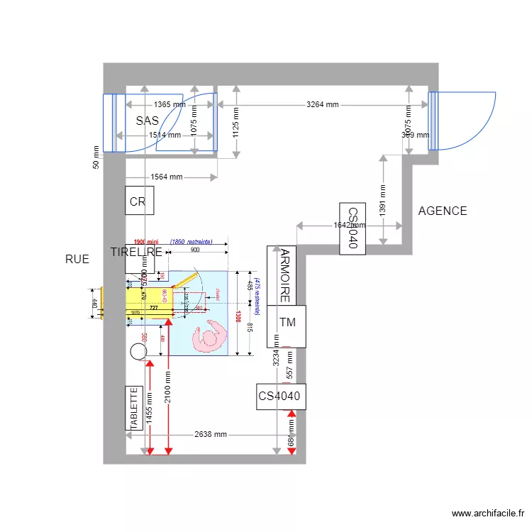 PLAN DE MASSE EXISTANT ISTRES NORD 562. Plan de 