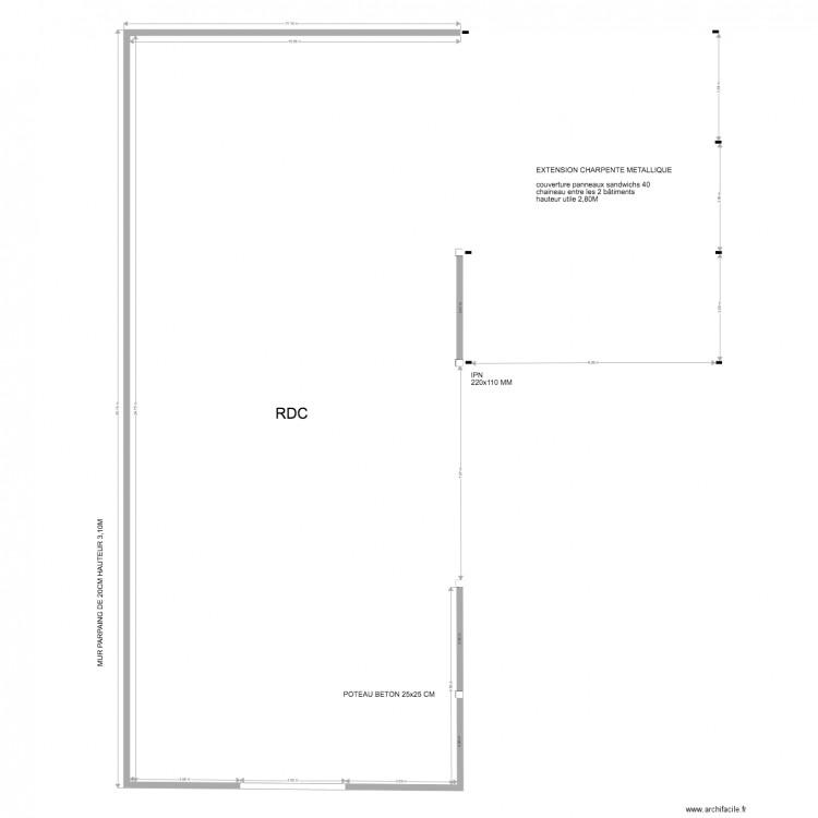 projet. Plan de 0 pièce et 0 m2