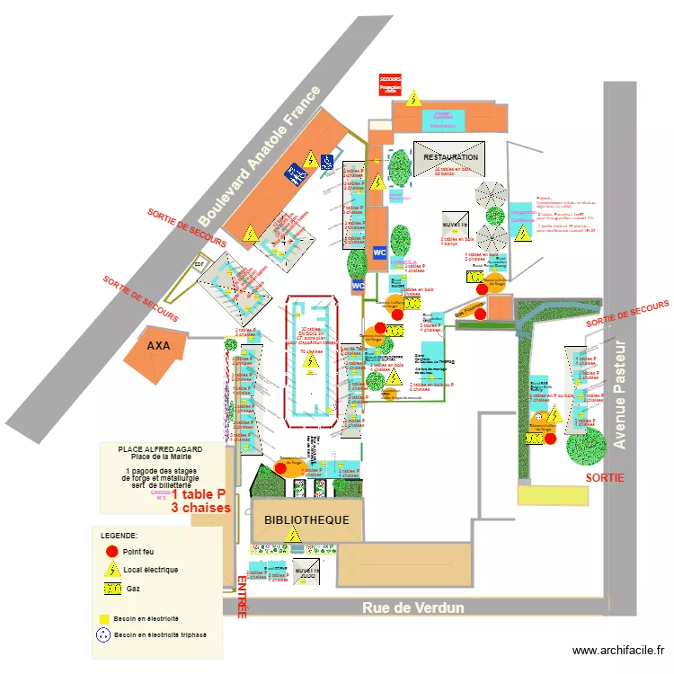 CTX NTN Ana&iuml;s Plan implantation stands noms couteliers elect  FDC 2021. Plan de 