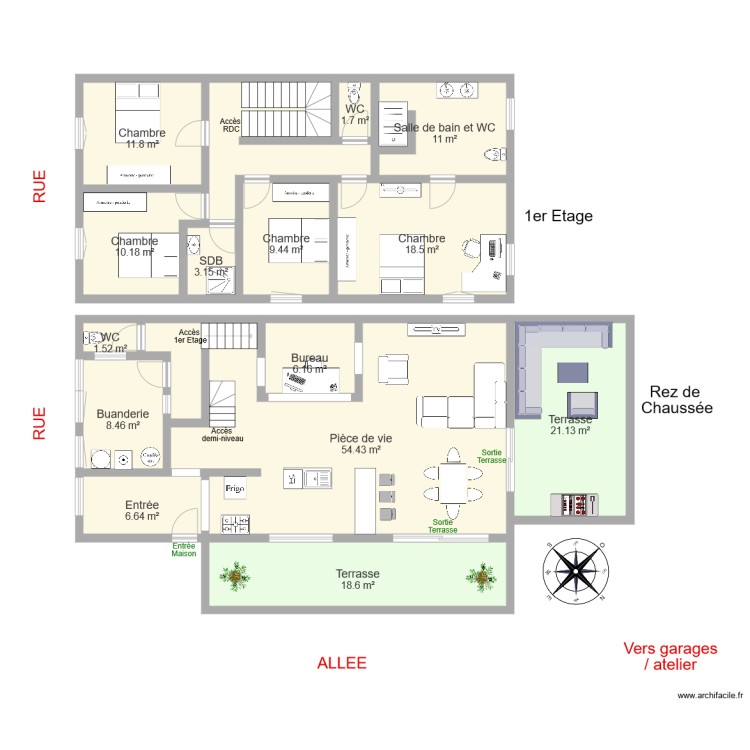 COMTE. Plan de 0 pièce et 0 m2